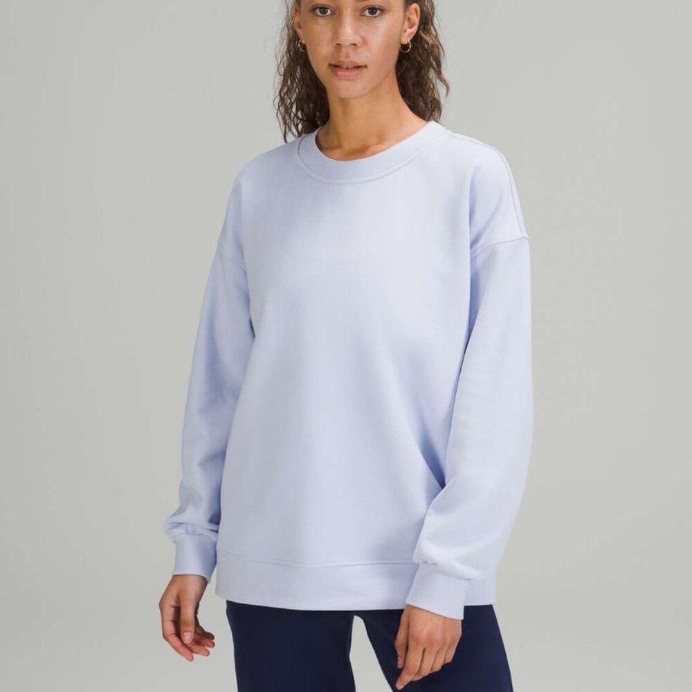 Lululemon Perfectly Oversized Crew Pastel Blue Size 6